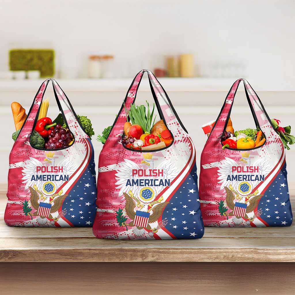 Polish-American Heritage Month Grocery Bag Eagle Curve Style