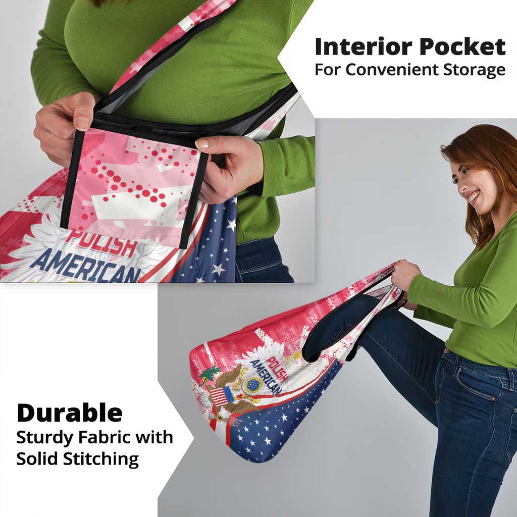 Polish-American Heritage Month Grocery Bag Eagle Curve Style