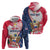 Personalized Polish-American Heritage Month Hoodie Eagle Curve Style - Wonder Print Shop