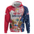 Personalized Polish-American Heritage Month Hoodie Eagle Curve Style - Wonder Print Shop