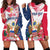 Personalized Polish-American Heritage Month Hoodie Dress Eagle Curve Style - Wonder Print Shop