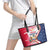 Polish-American Heritage Month Leather Tote Bag Eagle Curve Style - Wonder Print Shop