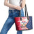 Polish-American Heritage Month Leather Tote Bag Eagle Curve Style - Wonder Print Shop