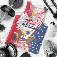 Personalized Polish-American Heritage Month Men Tank Top Eagle Curve Style - Wonder Print Shop