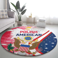 Polish-American Heritage Month Round Carpet Eagle Curve Style