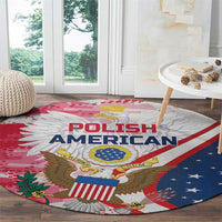 Polish-American Heritage Month Round Carpet Eagle Curve Style