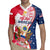 Personalized Polish-American Heritage Month Rugby Jersey Eagle Curve Style - Wonder Print Shop