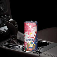 Personalized Polish - American Heritage Month Skinny Tumbler Eagle Curve Style - Wonder Print Shop