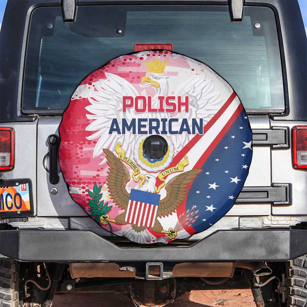 Polish-American Heritage Month Spare Tire Cover Eagle Curve Style - Wonder Print Shop