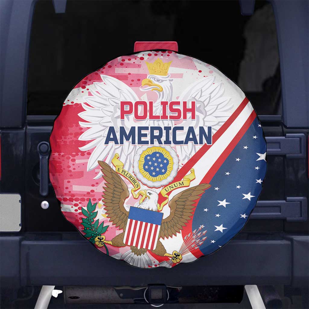 Polish-American Heritage Month Spare Tire Cover Eagle Curve Style - Wonder Print Shop