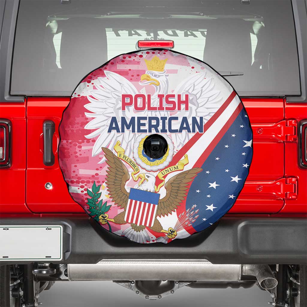 Polish-American Heritage Month Spare Tire Cover Eagle Curve Style - Wonder Print Shop