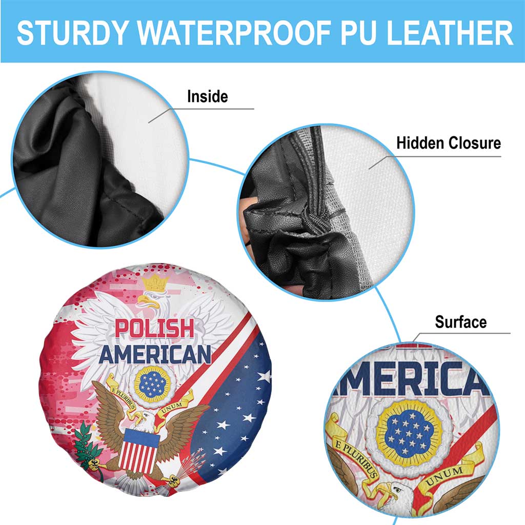 Polish-American Heritage Month Spare Tire Cover Eagle Curve Style - Wonder Print Shop