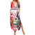 Personalized Polish-American Heritage Month Summer Maxi Dress Eagle Curve Style - Wonder Print Shop