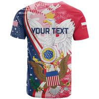 Personalized Polish-American Heritage Month T Shirt Eagle Curve Style - Wonder Print Shop