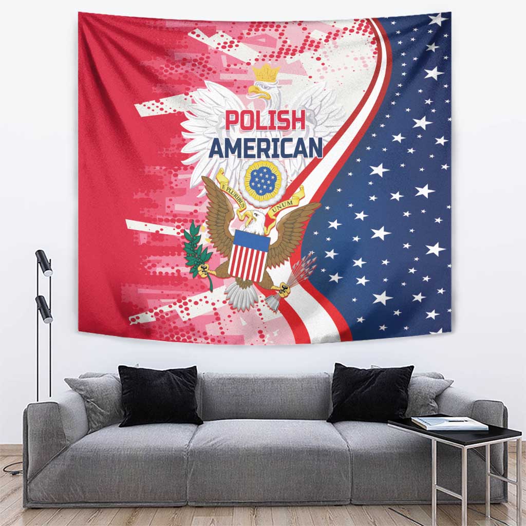 Polish-American Heritage Month Tapestry Eagle Curve Style - Wonder Print Shop