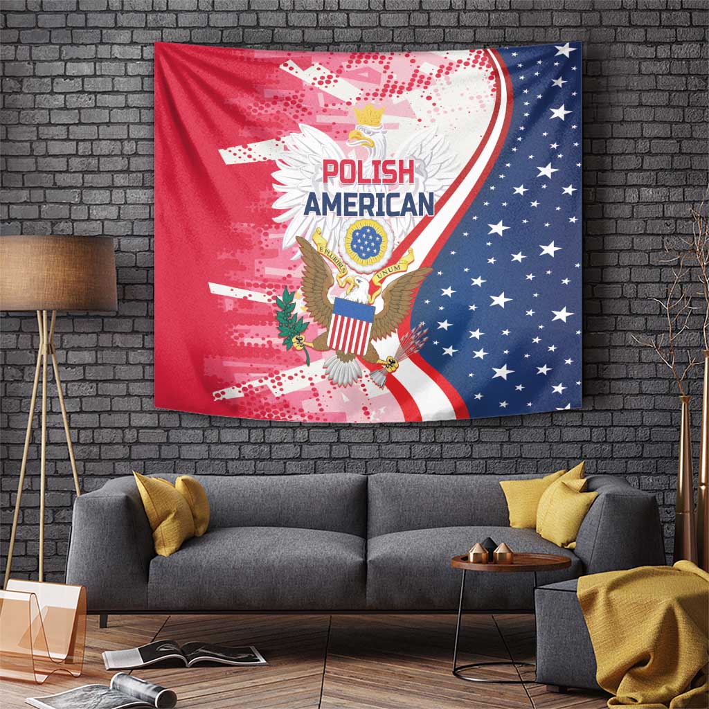 Polish-American Heritage Month Tapestry Eagle Curve Style - Wonder Print Shop