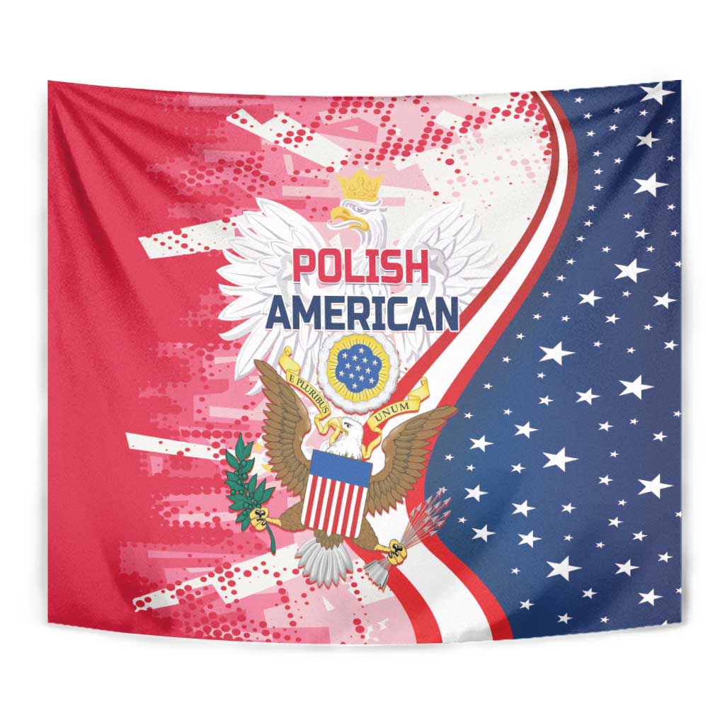 Polish-American Heritage Month Tapestry Eagle Curve Style - Wonder Print Shop