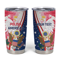Personalized Polish - American Heritage Month Tumbler Cup Eagle Curve Style - Wonder Print Shop