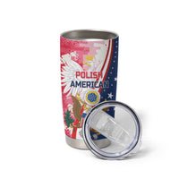 Personalized Polish - American Heritage Month Tumbler Cup Eagle Curve Style - Wonder Print Shop