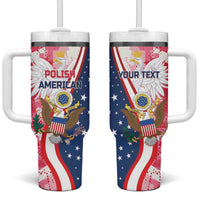 Personalized Polish - American Heritage Month Tumbler With Handle Eagle Curve Style - Wonder Print Shop
