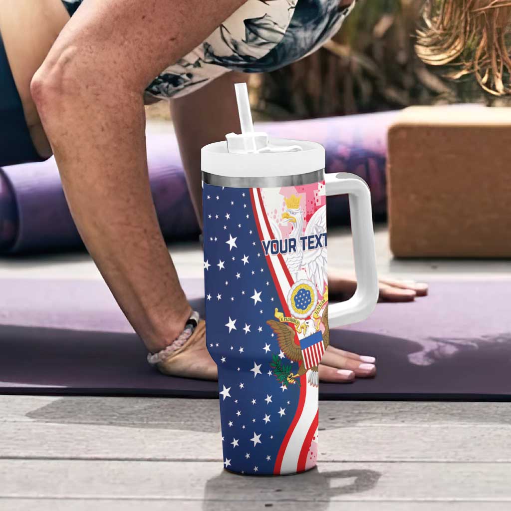 Personalized Polish - American Heritage Month Tumbler With Handle Eagle Curve Style - Wonder Print Shop