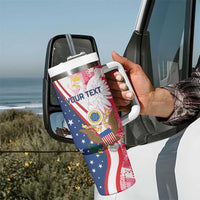 Personalized Polish - American Heritage Month Tumbler With Handle Eagle Curve Style - Wonder Print Shop