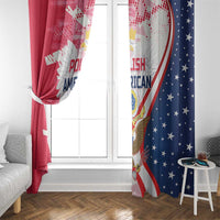 Polish-American Heritage Month Window Curtain Eagle Curve Style - Wonder Print Shop
