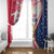 Polish-American Heritage Month Window Curtain Eagle Curve Style - Wonder Print Shop