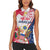 Personalized Polish-American Heritage Month Women Sleeveless Polo Shirt Eagle Curve Style - Wonder Print Shop