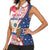 Personalized Polish-American Heritage Month Women Sleeveless Polo Shirt Eagle Curve Style - Wonder Print Shop