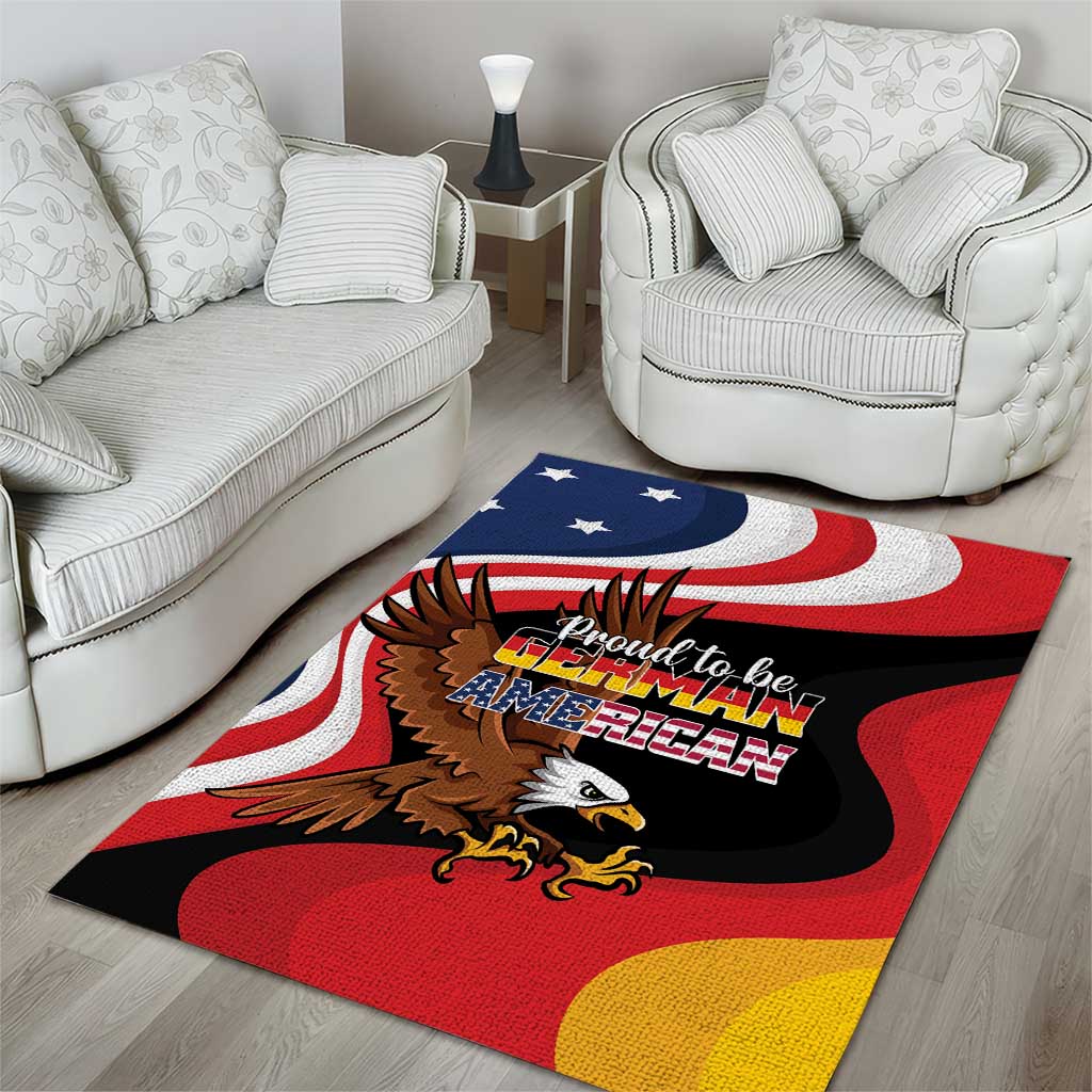 Proud to be German-American Area Rug Eagle Heritage Month - Wonder Print Shop