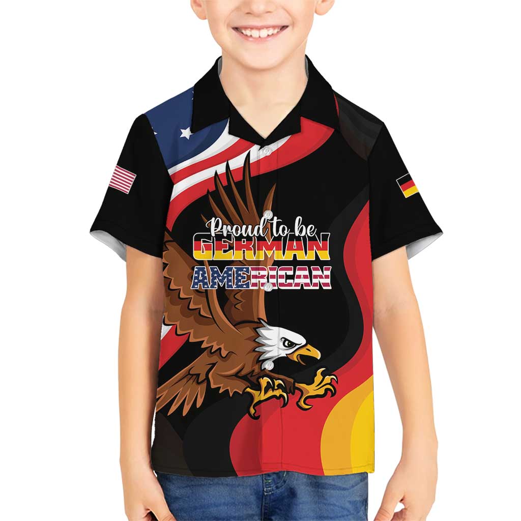 Personalized Proud to be German-American Family Matching Tank Maxi Dress and Hawaiian Shirt Eagle Heritage Month - Wonder Print Shop