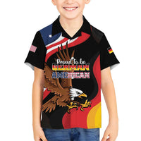 Personalized Proud to be German-American Family Matching Tank Maxi Dress and Hawaiian Shirt Eagle Heritage Month - Wonder Print Shop