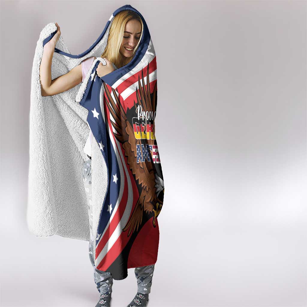 Proud to be German-American Hooded Blanket Eagle Heritage Month