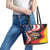 Proud to be German-American Leather Tote Bag Eagle Heritage Month - Wonder Print Shop