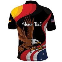 Personalized Proud to be German-American Polo Shirt Eagle Heritage Month - Wonder Print Shop