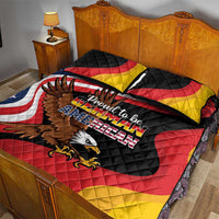 Proud to be German-American Quilt Bed Set Eagle Heritage Month - Wonder Print Shop