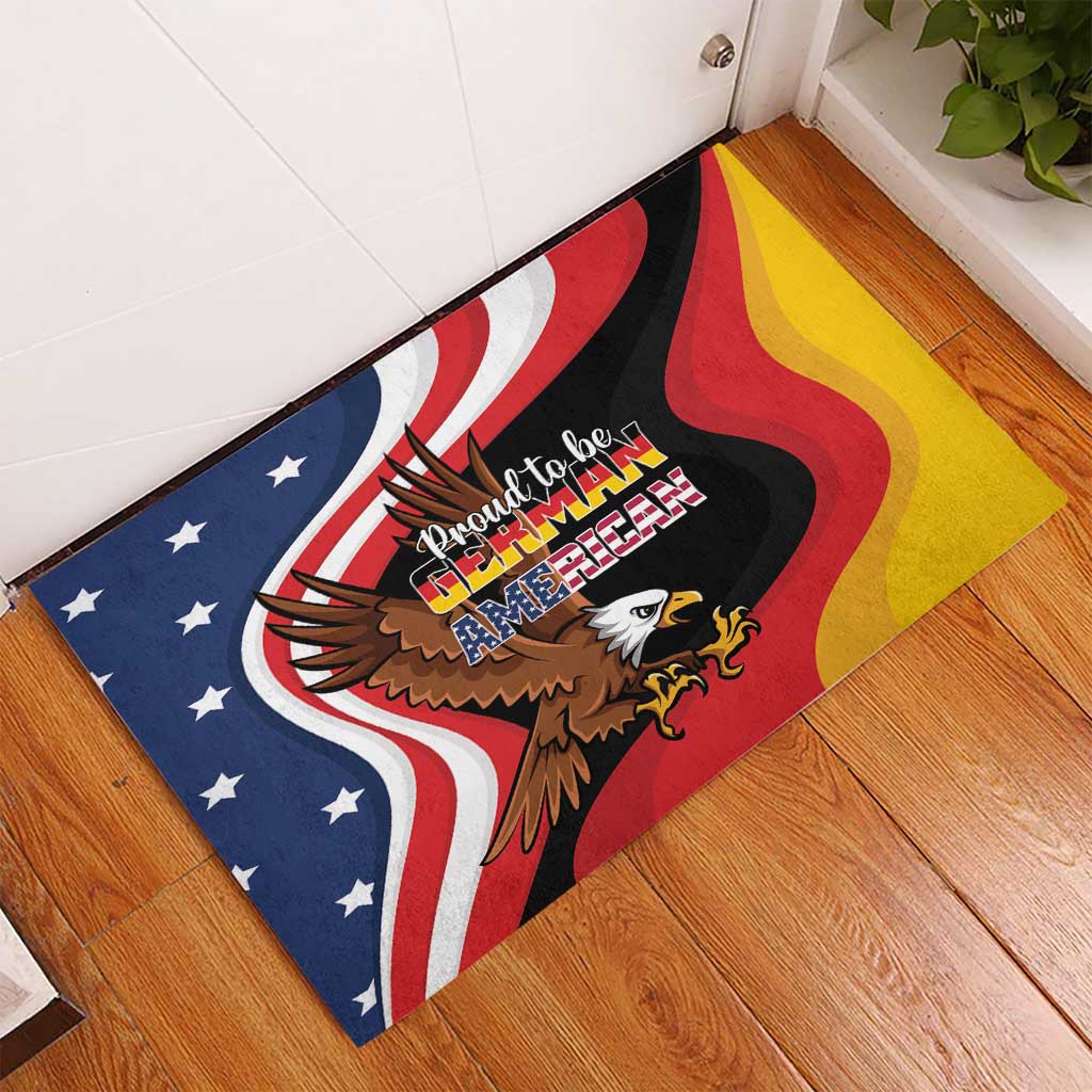 Proud to be German-American Rubber Doormat Eagle Heritage Month - Wonder Print Shop