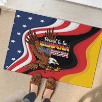 Proud to be German-American Rubber Doormat Eagle Heritage Month - Wonder Print Shop