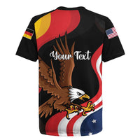 Personalized Proud to be German-American Rugby Jersey Eagle Heritage Month - Wonder Print Shop