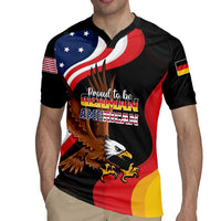 Personalized Proud to be German-American Rugby Jersey Eagle Heritage Month - Wonder Print Shop