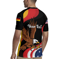 Personalized Proud to be German-American Rugby Jersey Eagle Heritage Month - Wonder Print Shop
