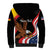 Personalized Proud to be German-American Sherpa Hoodie Eagle Heritage Month - Wonder Print Shop