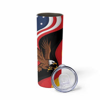 Personalized Proud to be German - American Skinny Tumbler Eagle Heritage Month - Wonder Print Shop