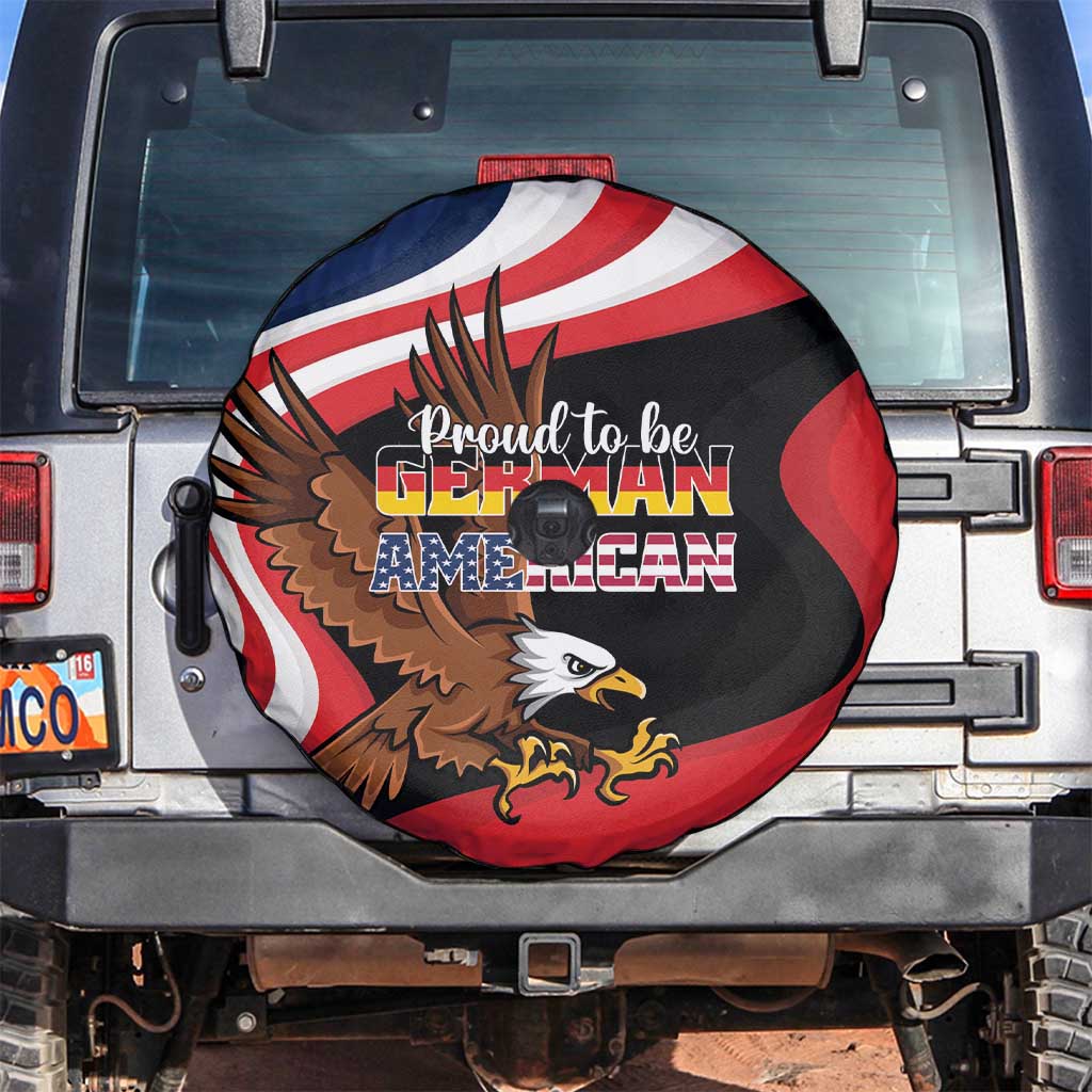 Proud to be German-American Spare Tire Cover Eagle Heritage Month - Wonder Print Shop