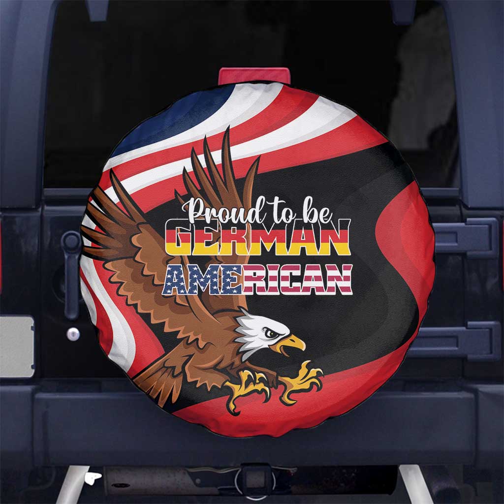Proud to be German-American Spare Tire Cover Eagle Heritage Month - Wonder Print Shop