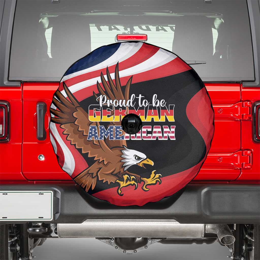 Proud to be German-American Spare Tire Cover Eagle Heritage Month - Wonder Print Shop