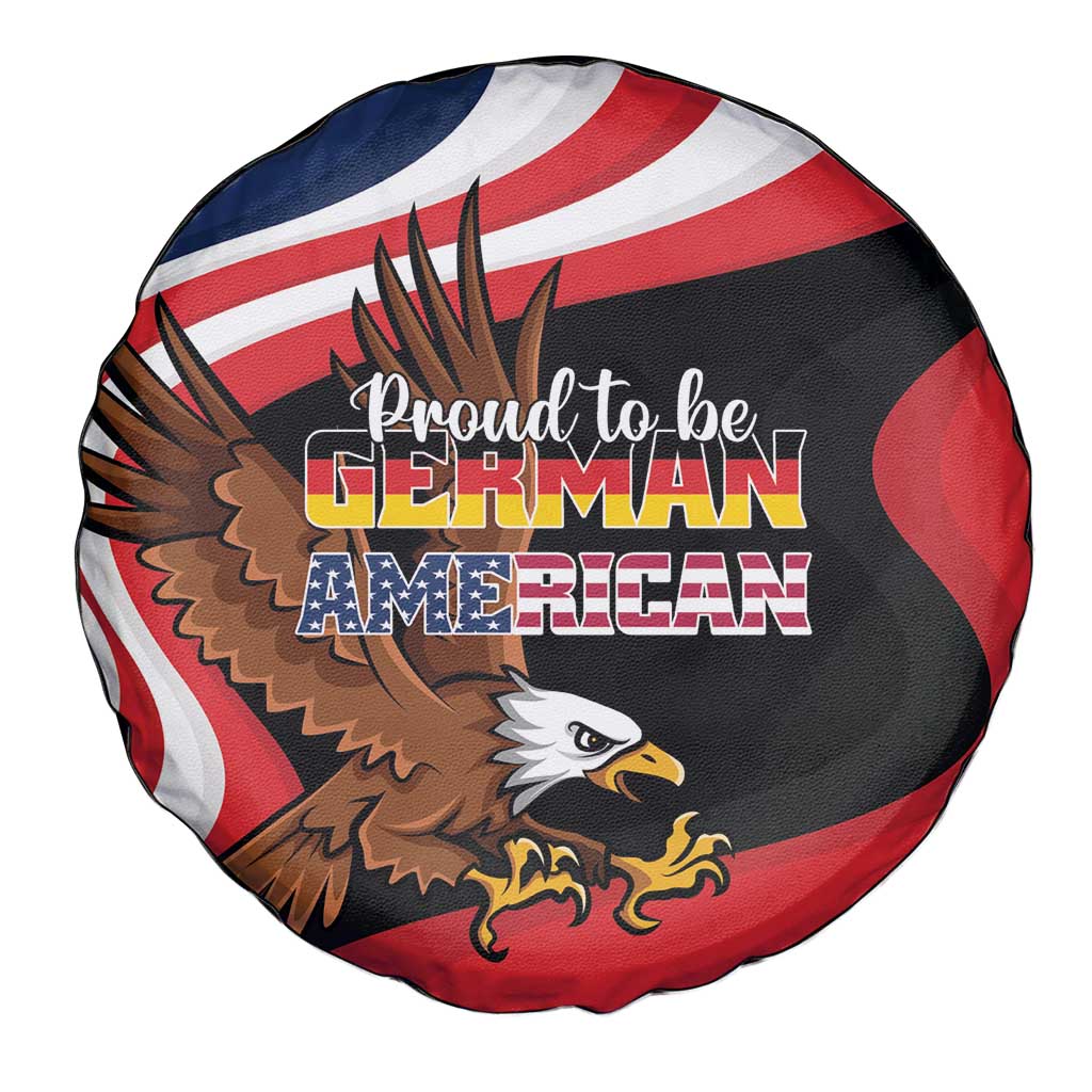 Proud to be German-American Spare Tire Cover Eagle Heritage Month - Wonder Print Shop