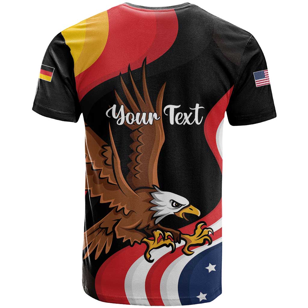Personalized Proud to be German-American T Shirt Eagle Heritage Month - Wonder Print Shop