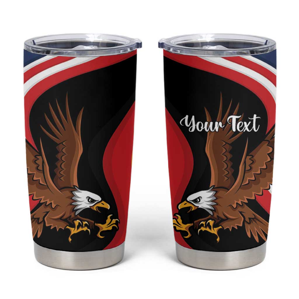 Personalized Proud to be German - American Tumbler Cup Eagle Heritage Month - Wonder Print Shop